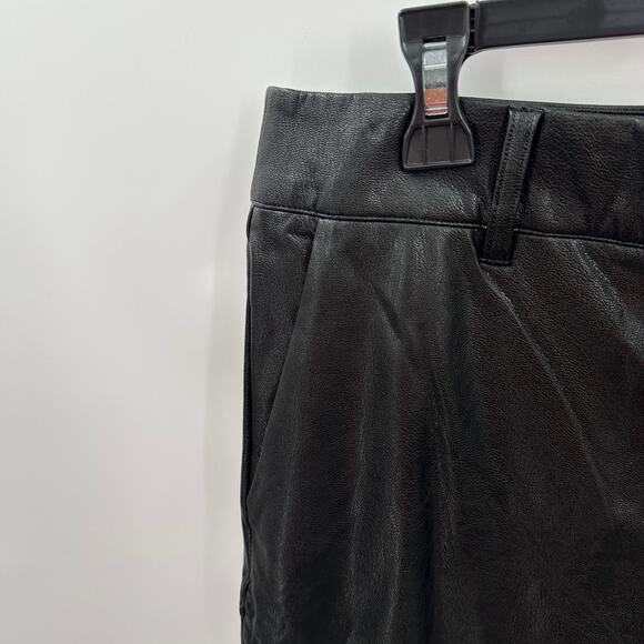 COMMANDO NWT Faux Leather 7/8 Trouser Pant in Black // L - Picture 6 of 12